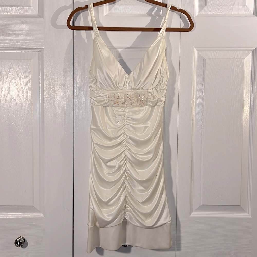 Rampage crème cocktail dress